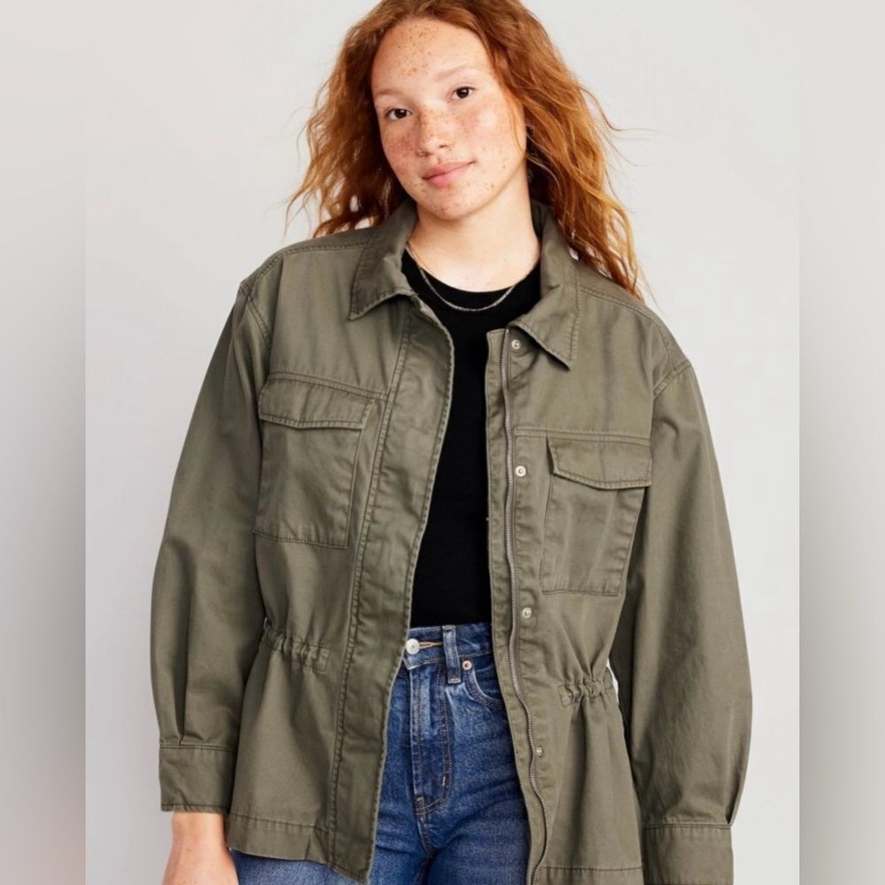 Old Navy Cinched-Waist Utility Jacket for Women Size 2XL - Picture 4 of 14